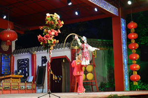 Spettacolo delle marionette nel Teatro Shu Feng Ya Yun