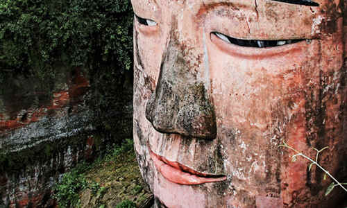 Testa del Buddha Gigante di Leshan