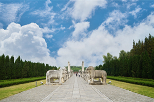 Sculture di pietra nel mausoleo Ming