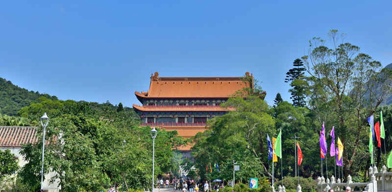 Panorama del Monastero di Po Lin