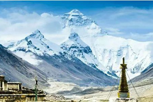 Neve sulla cima del monte Everest