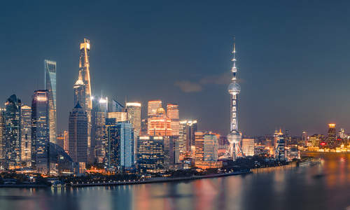 New Area di Pudong di Shanghai