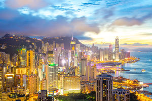 Skyline di Hong Kong