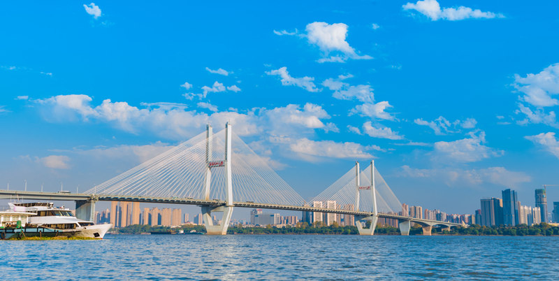 Panorama del Ponte sul Fiume Yangtze