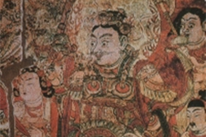Re Gaochang sull'affresco delle Grotte dei Mille Buddha di Bezeklik