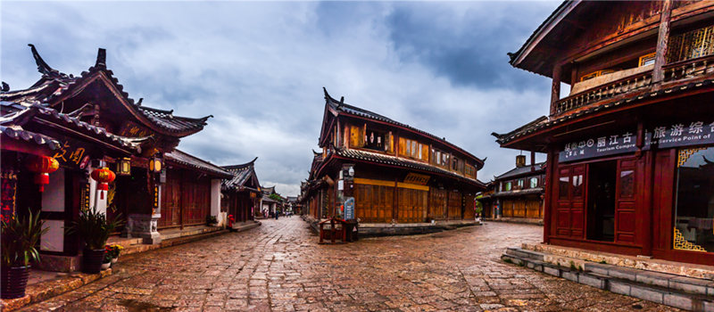 Centro Storico di Lijiang dopo la pioggia