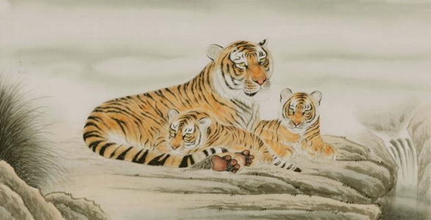 Pittura cinese della Tigre